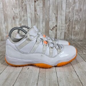 Jordan 11 Retro Low Citrus‎ White Orange Sneakers AH7860-139 Size 8